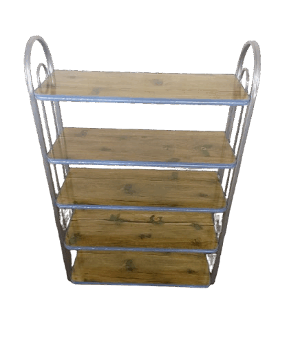 5 tier wooden imported shoe rack